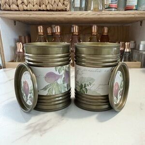 Anthropologie Fig & Mint Candle Set